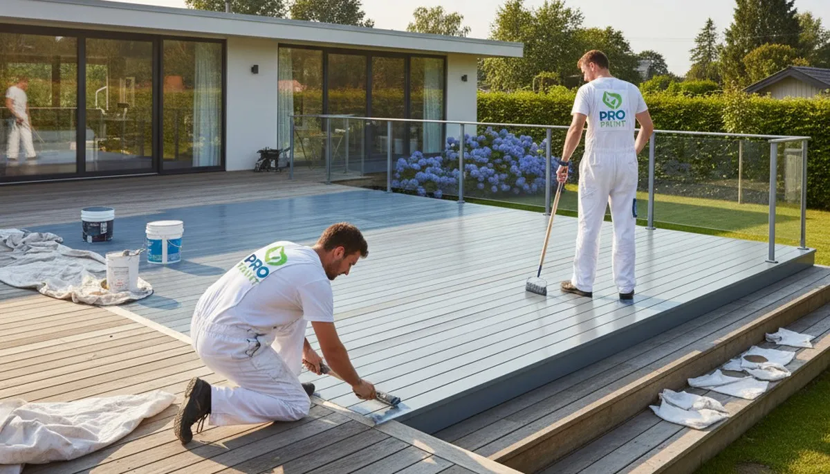 Professional deck painting service in Tulsa, OK for weather protection and curb appeal